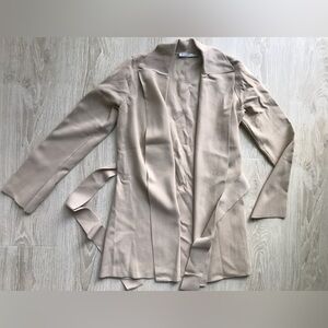 MMLafleur knit blazer with sash, size Large